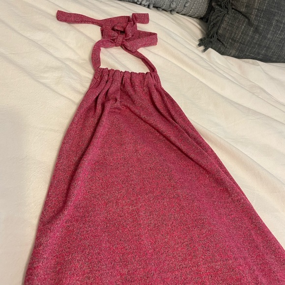 Dresses & Skirts - Shein Pink Backless Halter Mini Dress